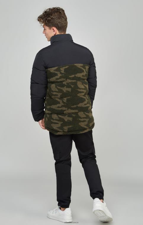 garçons vêtements 6B8NV297 SikSilk doudoune camouflage