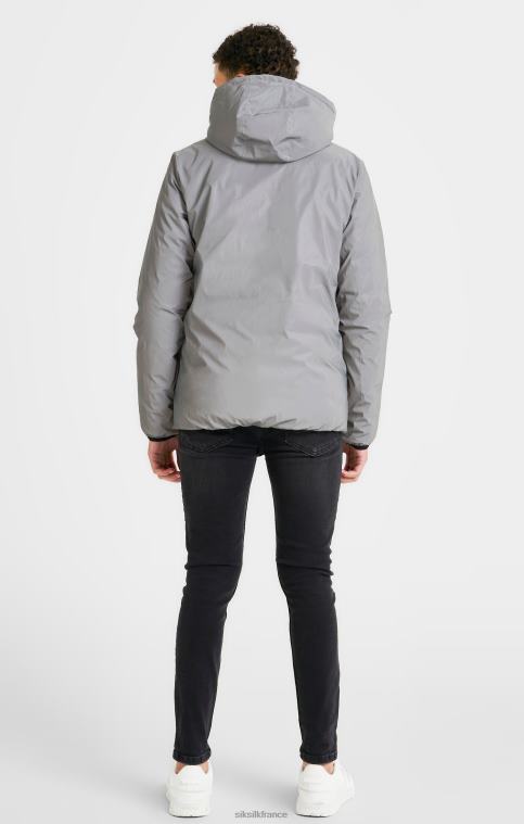 garçons vêtements 6B8NV298 SikSilk veste bulle réversible grise