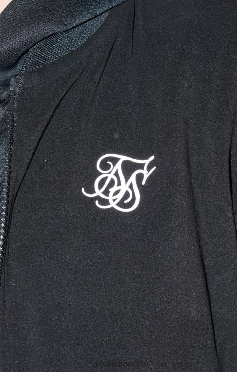 garçons vêtements 6B8NV301 SikSilk bomber noir à logo métallisé