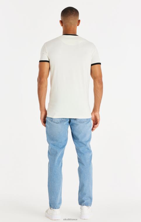 Hommes vêtements 6B8NV548 SikSilk denim coupe droite bleu
