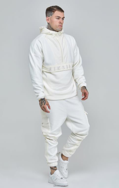Hommes vêtements 6B8NV531 SikSilk jogger décontracté en polaire écru
