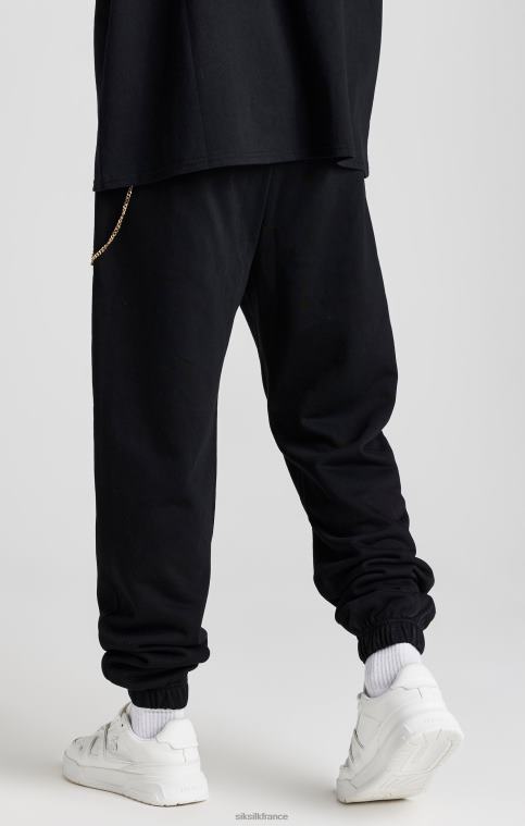Hommes vêtements 6B8NV533 SikSilk jogger à chaîne noir