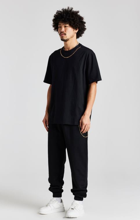 Hommes vêtements 6B8NV533 SikSilk jogger à chaîne noir