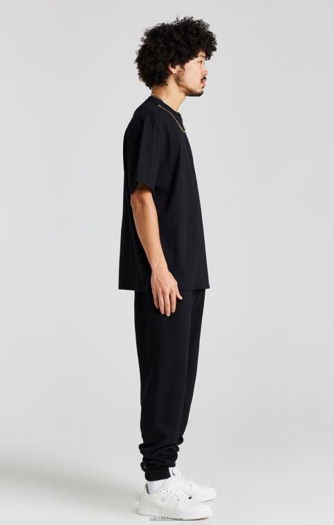 Hommes vêtements 6B8NV533 SikSilk jogger à chaîne noir