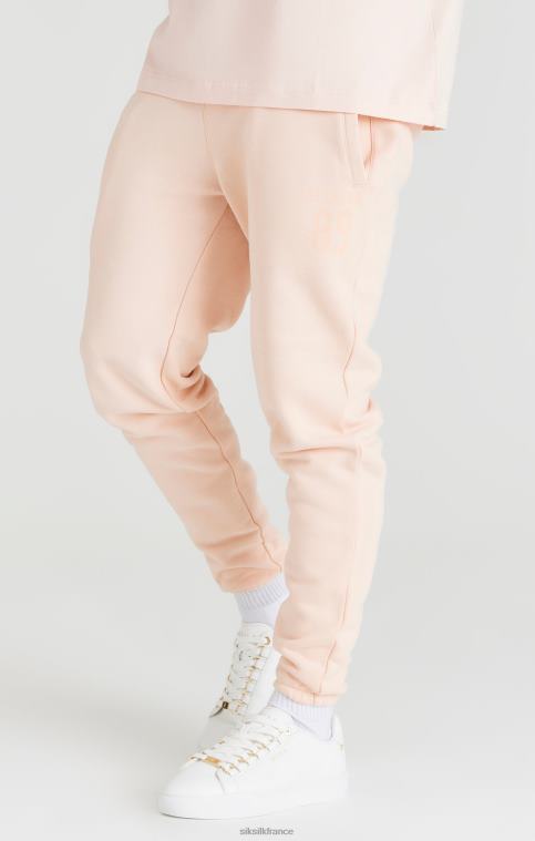 Hommes vêtements 6B8NV534 SikSilk pantalon de jogging rose coupe décontractée à revers