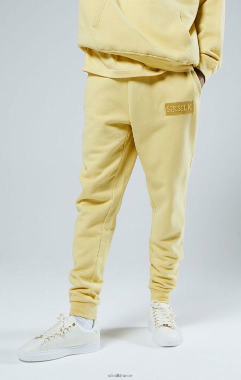 Hommes vêtements 6B8NV540 SikSilk jogging jaune coupe décontractée à revers