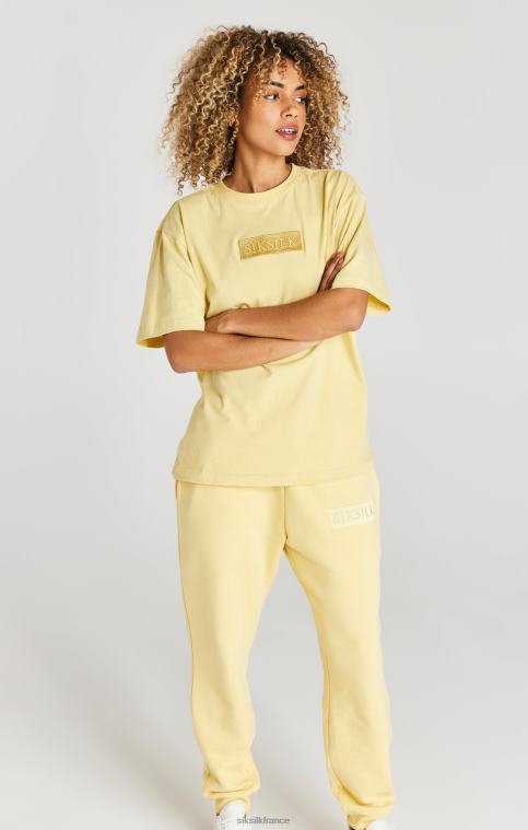 Hommes vêtements 6B8NV540 SikSilk jogging jaune coupe décontractée à revers