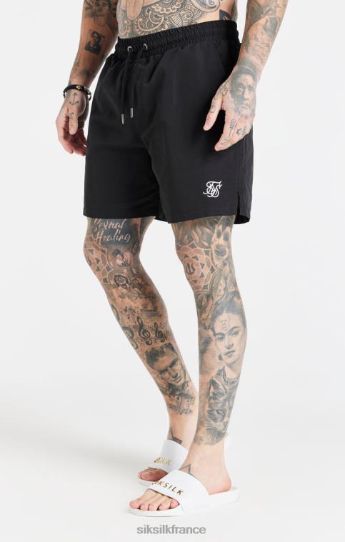 Hommes vêtements 6B8NV617 SikSilk short de bain essentiel noir