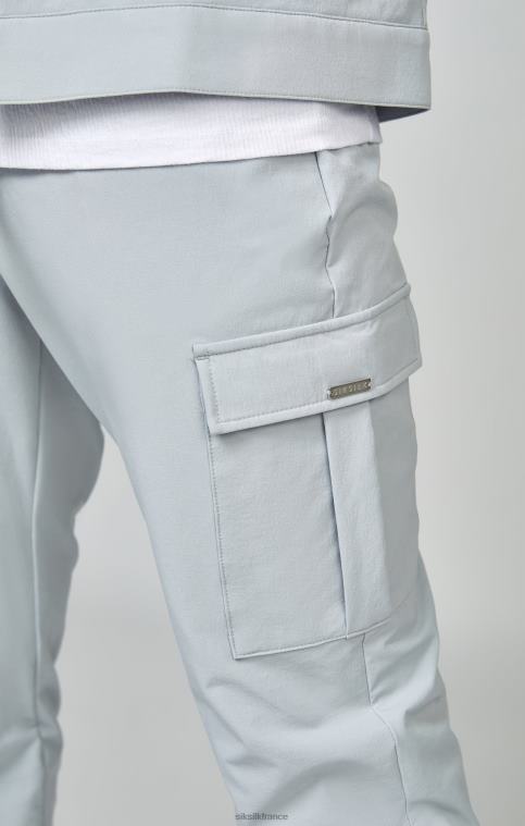 Hommes vêtements 6B8NV510 SikSilk pantalon de jogging cargo utilitaire gris