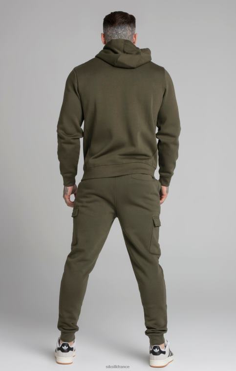 Hommes vêtements 6B8NV515 SikSilk jogging cargo essentiel kaki