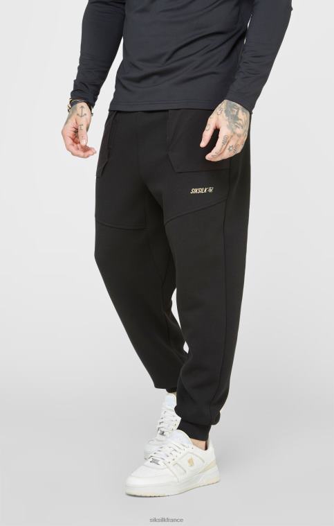 Hommes vêtements 6B8NV520 SikSilk pantalon de sport noir