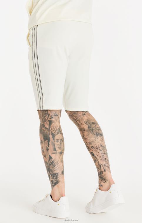 Hommes vêtements 6B8NV566 SikSilk short écru à bande ton sur ton