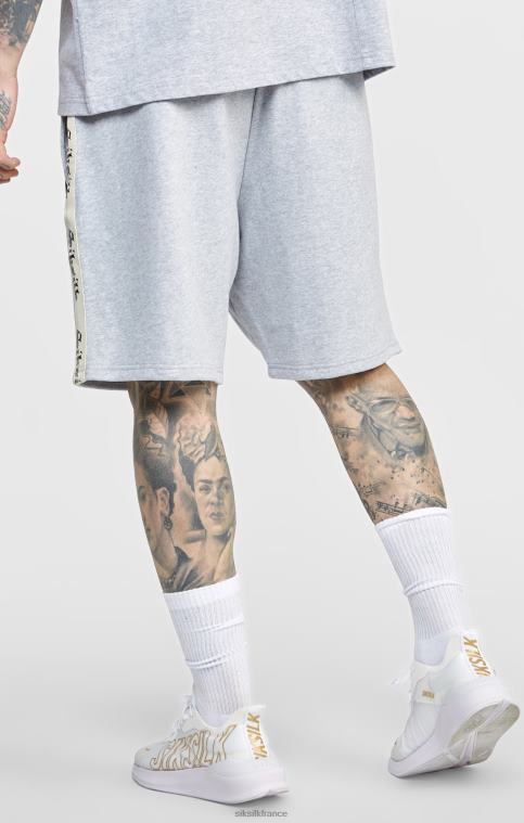 Hommes vêtements 6B8NV569 SikSilk short gris avec bande gothique sur le côté