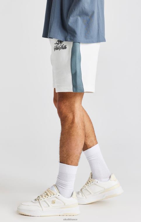 Hommes vêtements 6B8NV584 SikSilk short brodé de roses blanches