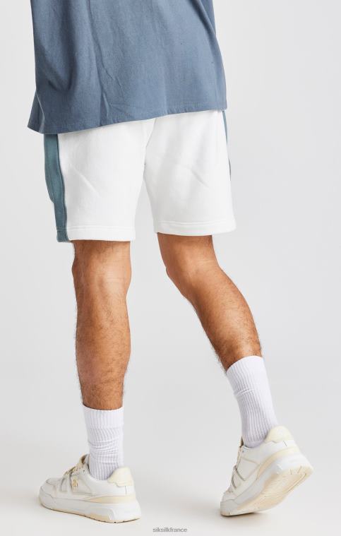 Hommes vêtements 6B8NV584 SikSilk short brodé de roses blanches