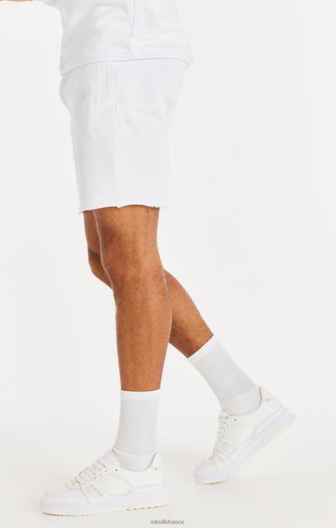 Hommes vêtements 6B8NV589 SikSilk short décontracté à ourlet brut - blanc