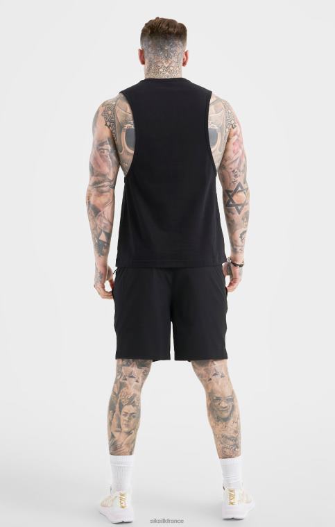 Hommes vêtements 6B8NV590 SikSilk short de sport noir