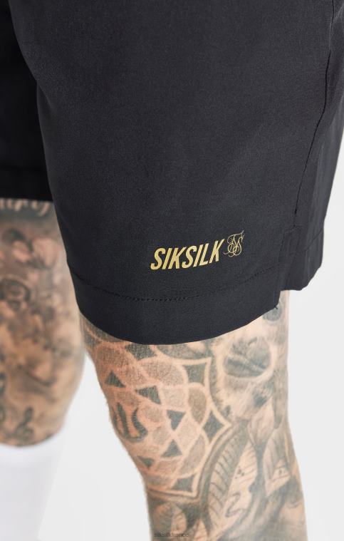 Hommes vêtements 6B8NV590 SikSilk short de sport noir