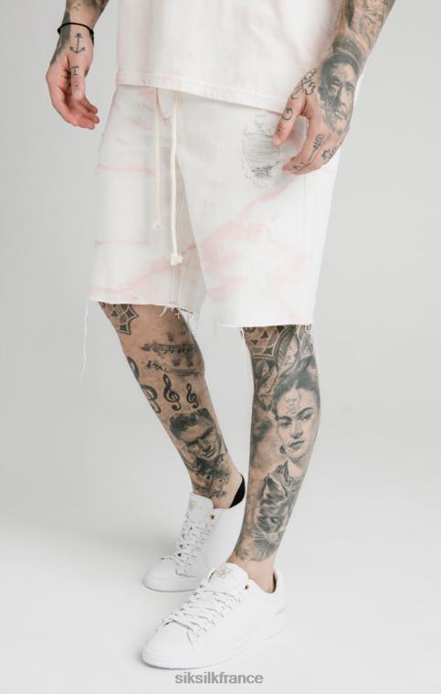 Hommes vêtements 6B8NV595 SikSilk short en jean coupe ample rose