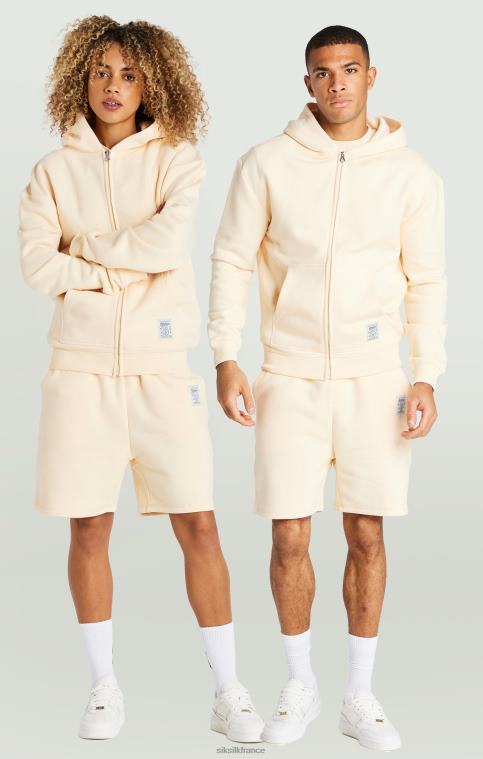 Hommes vêtements 6B8NV605 SikSilk short de jogging fond de teint taupe