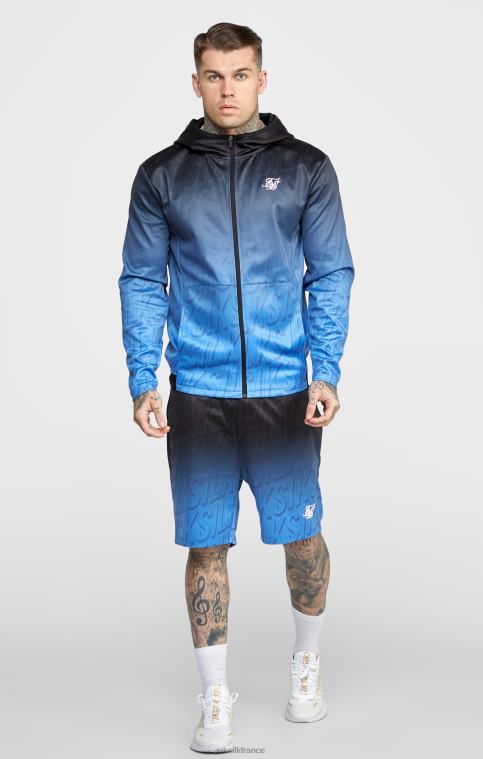 Hommes vêtements 6B8NV608 SikSilk short noir à logo délavé