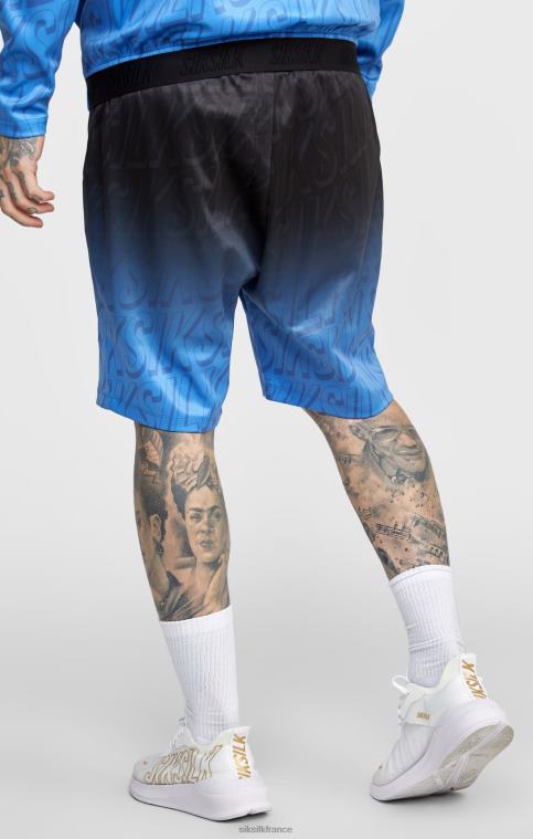 Hommes vêtements 6B8NV608 SikSilk short noir à logo délavé
