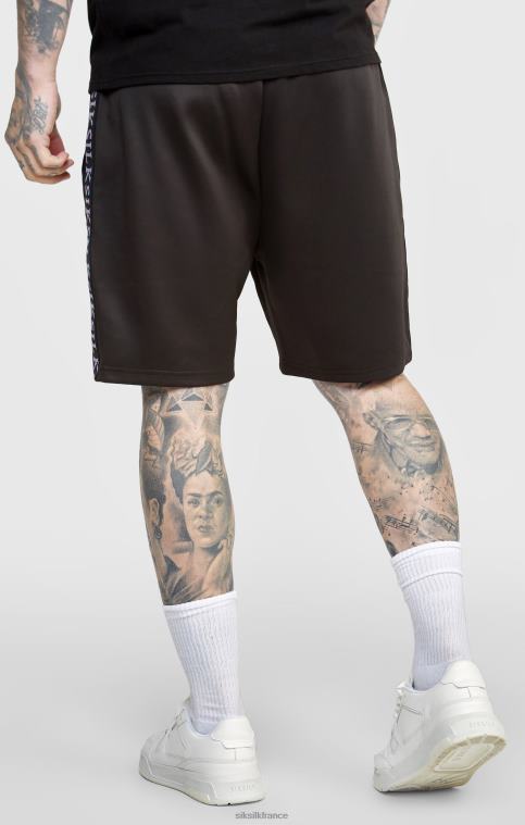 Hommes vêtements 6B8NV611 SikSilk short noir avec bande