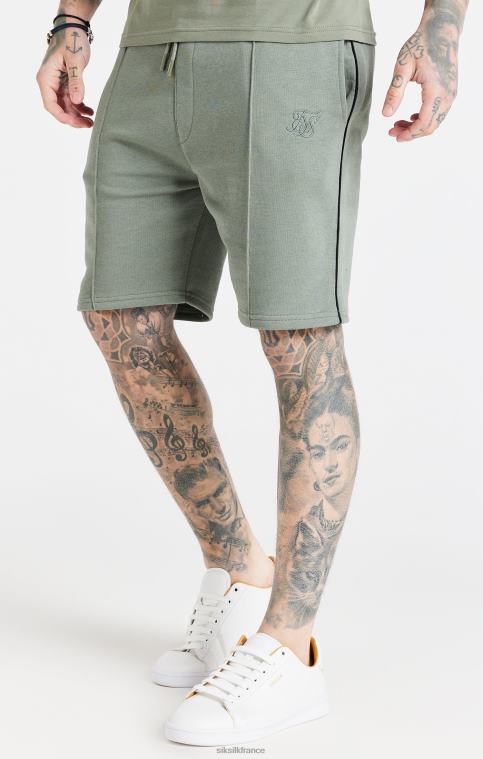 Hommes vêtements 6B8NV612 SikSilk short habillé kaki