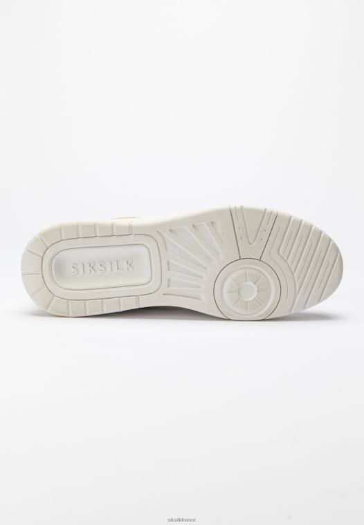 Hommes chaussure 6B8NV11 SikSilk baskets basses à finitions blanches et dorées