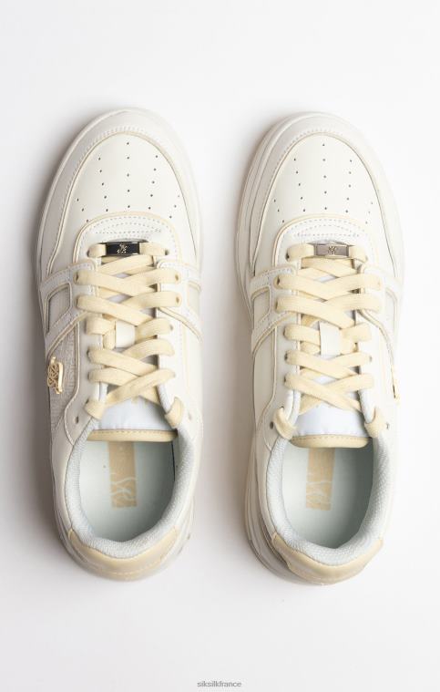 Hommes chaussure 6B8NV13 SikSilk baskets basses écrues