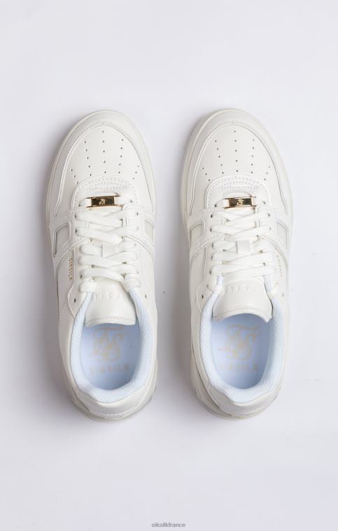 Hommes chaussure 6B8NV14 SikSilk basket basse blanche