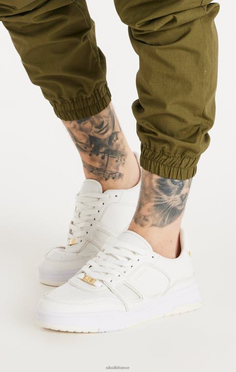 Hommes chaussure 6B8NV14 SikSilk basket basse blanche