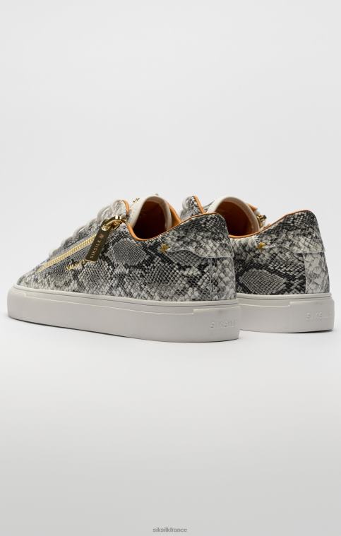 Hommes chaussure 6B8NV16 SikSilk effet peau de serpent Kirkie blanc