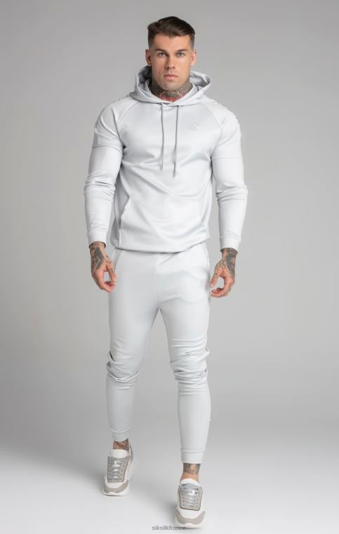 Hommes vêtements 6B8NV411 SikSilk sweat à capuche gris à empiècements