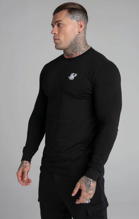 Hommes vêtements 6B8NV412 SikSilk sweat essentiel noir