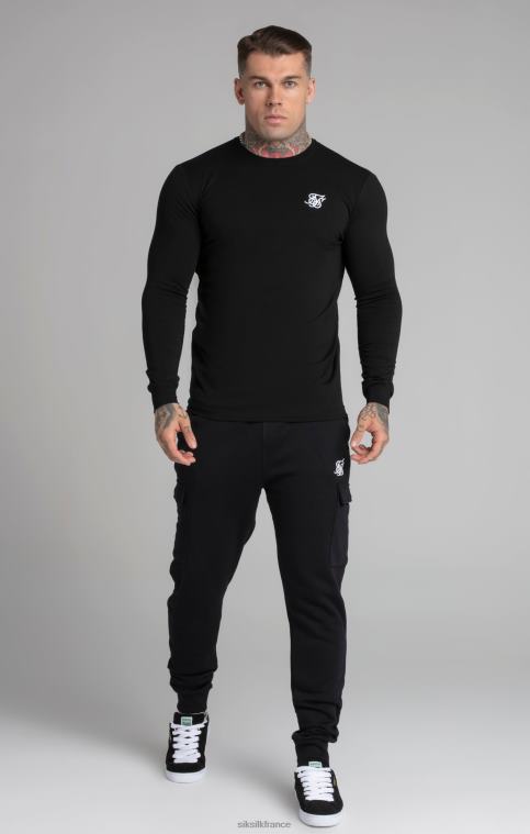 Hommes vêtements 6B8NV412 SikSilk sweat essentiel noir