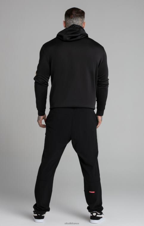 Hommes vêtements 6B8NV413 SikSilk sweat à capuche noir zippé