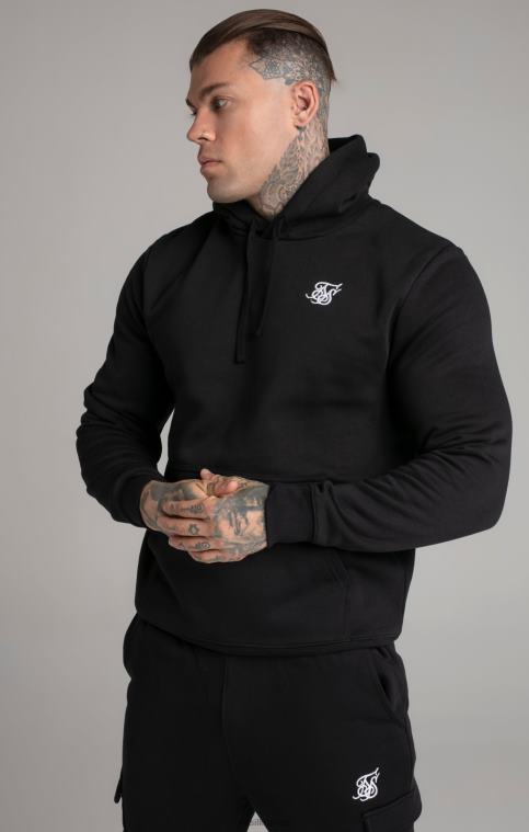 Hommes vêtements 6B8NV422 SikSilk sweat à capuche essentiel noir