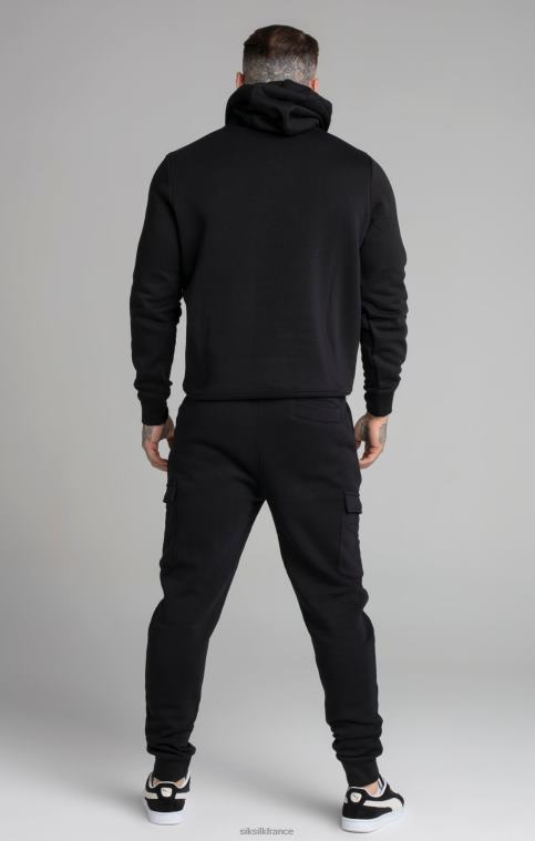 Hommes vêtements 6B8NV422 SikSilk sweat à capuche essentiel noir