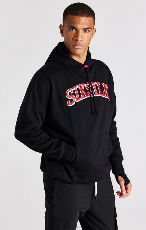 Hommes vêtements 6B8NV426 SikSilk sweat à capuche surdimensionné noir