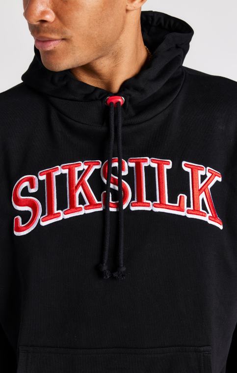 Hommes vêtements 6B8NV426 SikSilk sweat à capuche surdimensionné noir
