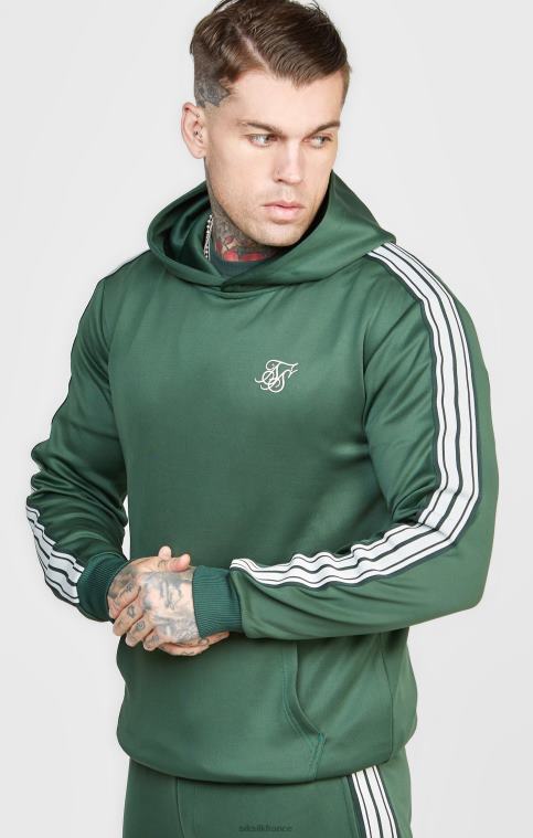 Hommes vêtements 6B8NV434 SikSilk sweat à capuche intelligent vert