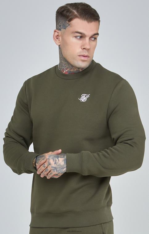 Hommes vêtements 6B8NV441 SikSilk sweat essentiel kaki