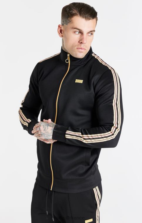 Hommes vêtements 6B8NV446 SikSilk Entonnoir noir zippé