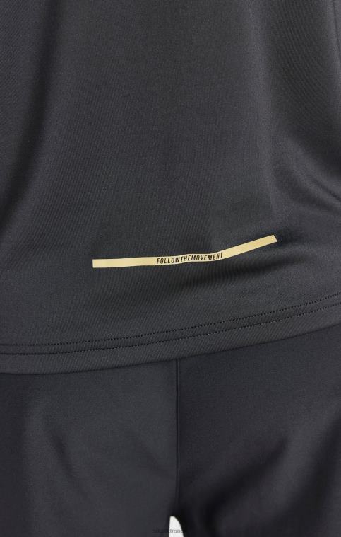 Hommes vêtements 6B8NV449 SikSilk fermeture éclair sport noire