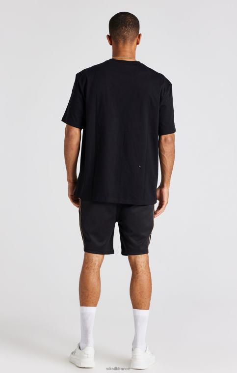 Hommes vêtements 6B8NV373 SikSilk t-shirt oversize à écusson noir