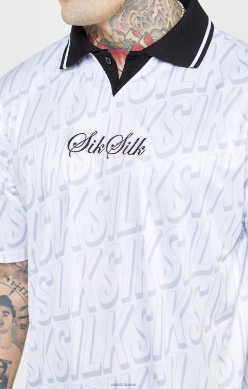 Hommes vêtements 6B8NV380 SikSilk maillot de foot blanc