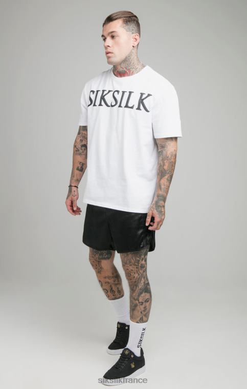 Hommes vêtements 6B8NV406 SikSilk t-shirt blanc coupe décontractée