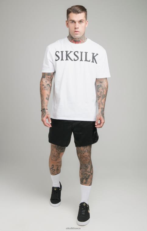Hommes vêtements 6B8NV406 SikSilk t-shirt blanc coupe décontractée