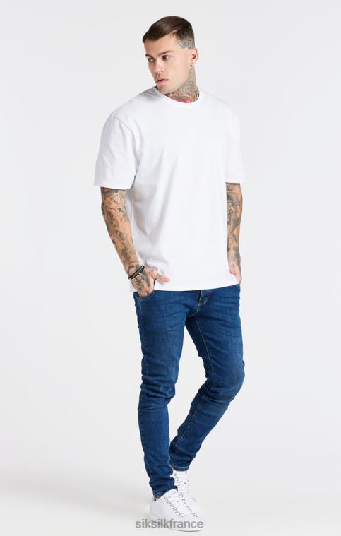 Hommes vêtements 6B8NV410 SikSilk t-shirt blanc surdimensionné